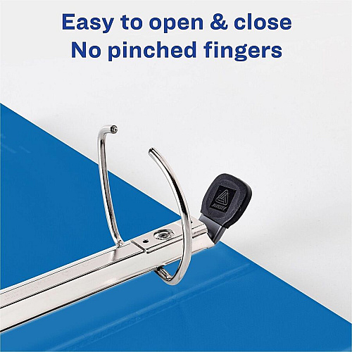 Avery&reg; DuraHinge Ring Binder 1" Binder Capacity - Letter - 8 1/2" x 11" Sheet Size - 250 Sheet Capacity - 250 Ring - Fastener: Slant Ring - Pocket: 4, Internal - Polypropylene - Pacific Blue - Adhesive, Archival-safe, Durable Hinge, Heavy Duty (79720)