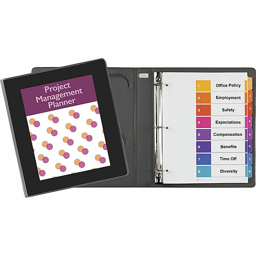 Avery&reg; Ultralast Binder 1" Binder Capacity - Letter - 8 1/2" x 11" Sheet Size - 275 Sheet Capacity - Fastener: Slant Ring - Pocket: 2, Internal, Front - Vinyl - Black, Blue, Red, White - Pocket, Heavy Duty, One Touch Ring, Gap-free Ring, Non-s (79728)