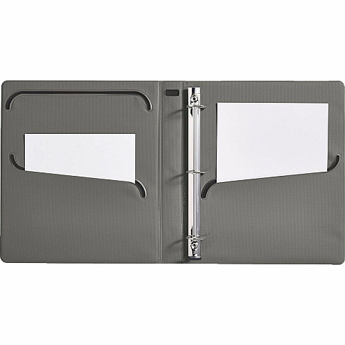 Avery&reg; Ultralast Binder 1" Binder Capacity - Letter - 8 1/2" x 11" Sheet Size - 275 Sheet Capacity - Fastener: Slant Ring - Pocket: 2, Internal, Front - Vinyl - Black, Blue, Red, White - Pocket, Heavy Duty, One Touch Ring, Gap-free Ring, Non-s (79728)