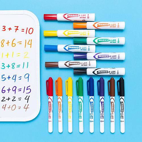 Avery&reg; Marks-A-Lot Value Pack Dry Erase Markers Bullet Marker Point - Erasable - Black Ink - 200 / Carton (24595)
