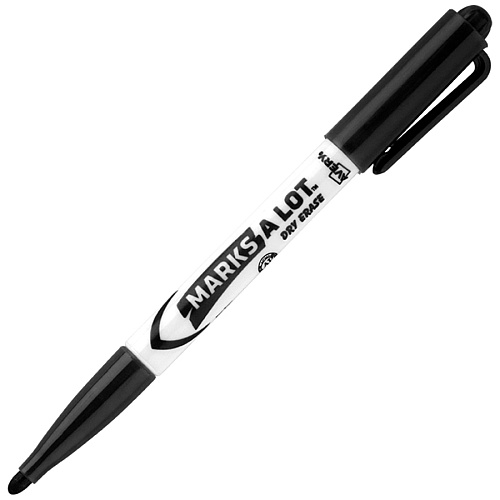 Avery&reg; Marks-A-Lot Value Pack Dry Erase Markers Bullet Marker Point - Erasable - Black Ink - 200 / Carton (24595)