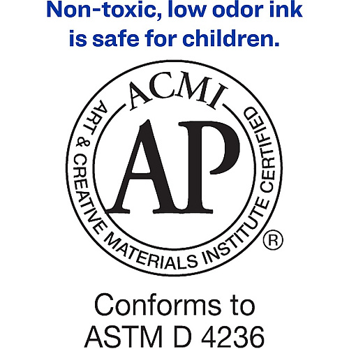 Avery&reg; Marks-A-Lot Value Pack Pen-Style Permanent Markers Bullet Marker Point - Black Ink - 200 / Carton (29850)