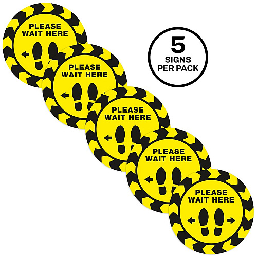 Avery&reg; PLEASE WAIT HERE Distancing Floor Decals (83020)