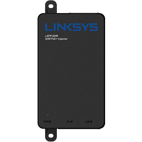 Linksys High Power Gigabit PoE+ Injector 2 x Network (RJ-45) - 328.08 ft Extended Range - Plastic (LAPPI30W)