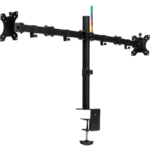 Kensington SmartFit Mounting Arm for Monitor Height Adjustable - 2 Display(s) Supported - 32" Screen Support - 35.27 lb Load Capacity - 75 x 75, 100 x 100 - VESA Mount Compatible - Steel, Aluminum - 1 Each (55409)