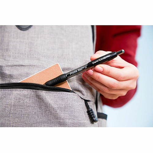 Paper Mate Pen RT Bold Profile Asst 4/pkg 1 mm Bold, Medium Pen Point - Retractable - Black, Blue, Red, Assorted Ink - Solvent Based - Assorted Barrel - 4 / Pack (2100912)