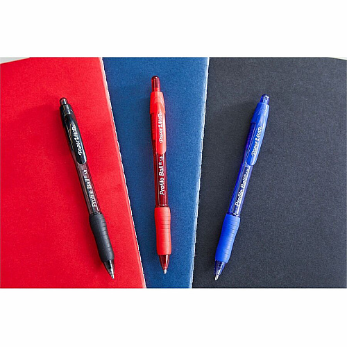 Paper Mate Pen RT Bold Profile Asst 4/pkg 1 mm Bold, Medium Pen Point - Retractable - Black, Blue, Red, Assorted Ink - Solvent Based - Assorted Barrel - 4 / Pack (2100912)