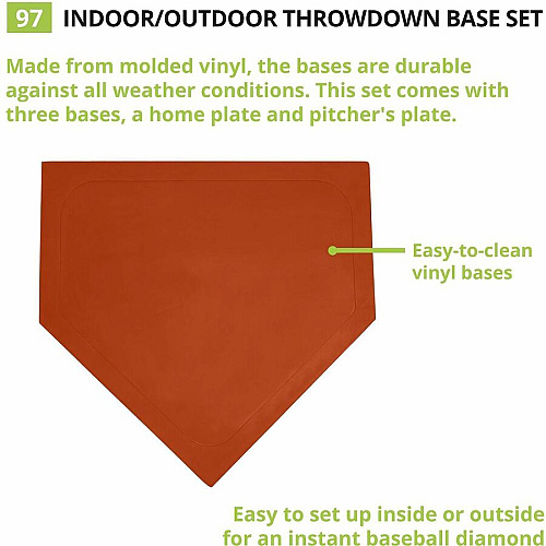 Champion Sports Indoor/Outdoor Throwdown Base Set Orange Orange - Vinyl - 1 Set (97)