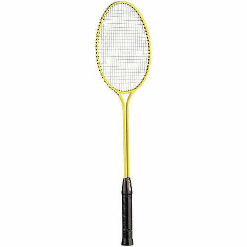 Champion Sports Tempered Steel Twin Shaft Badminton Racket Set Red, Orange, Yellow, Green, Blue, Purple - Nylon, Leather, Tempered Steel - 6 / Set (BR30SET)