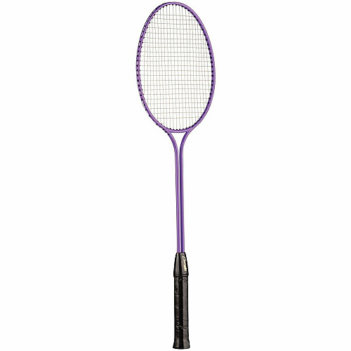 Champion Sports Tempered Steel Twin Shaft Badminton Racket Set Red, Orange, Yellow, Green, Blue, Purple - Nylon, Leather, Tempered Steel - 6 / Set (BR30SET)