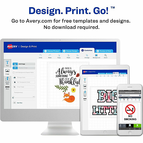 Avery&reg; Permanent Sticker Project Paper Letter - 8 1/2" x 11" - Self-adhesive, Permanent Adhesive, Die-cut, Printable, Acid-free, Lignin-free - Brown - 15 Sheets - 15/Pack - 6 / Carton (04392)