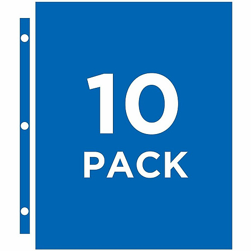 Avery&reg; Trading Card Pages 90 x Trading Card Capacity - 3 x Rings - Ring Binder - Clear - 10/Pack - 1 Carton (76016)