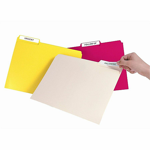 Avery&reg; Removable File Folder Labels 21/32" Widthss x 3 7/16" Length - Removable Adhesive - Rectangle - Laser, Inkjet - White - Paper - 7 / Sheet - 648 Total Sheets - 4536 Total Label(s) - 252/Pack - 1 Carton (05230)