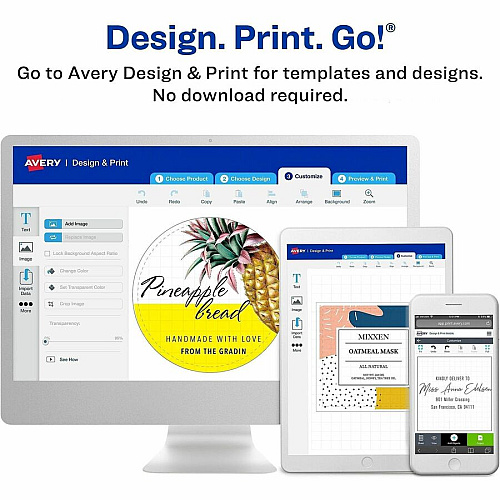 Avery&reg; Removable File Folder Labels 21/32" Widthss x 3 7/16" Length - Removable Adhesive - Rectangle - Laser, Inkjet - White - Paper - 7 / Sheet - 648 Total Sheets - 4536 Total Label(s) - 252/Pack - 1 Carton (05230)
