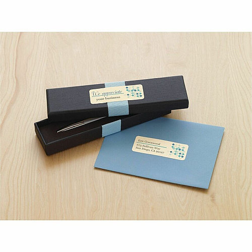 Avery&reg; Pearlized Address Labels 1" Widthss x 2 5/8" Length - Permanent Adhesive - Rectangle - Laser, Inkjet - Pearlized - Ivory - Paper - 30 / Sheet - 150 Total Sheets - 1200 Total Label(s) - 240/Pack - 5 / Carton (08215)
