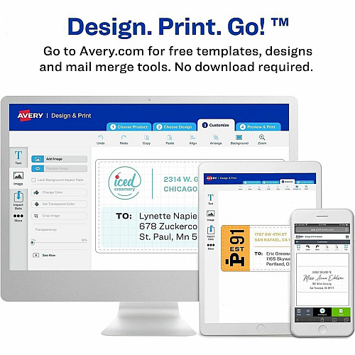 Avery&reg; TrueBlock File Folder Labels 2/3" Widthss x 3 7/16" Length - Permanent Adhesive - Rectangle - Laser, Inkjet - White - Paper - 30 / Sheet - 20 Total Sheets - 600 Total Label(s) - 150/Pack - 4 / Carton (08593)