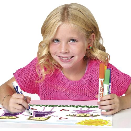 Cra-Z-Art Washable Markers, Broad Bullet Tip, Assorted Classic/Neon/Pastel Colors, 20/Set (44402WM20)