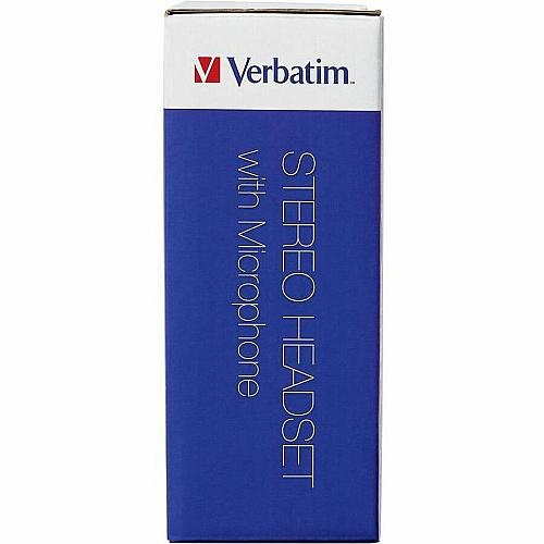 Verbatim Stereo Headset with Microphone Stereo - Mini-phone (3.5mm) - Wired - 32 Ohm - 20 Hz to 20 kHz - Over-the-head - Binaural - Circumaural - 5.74 ft Cable - Omni-directional Microphone (70721)