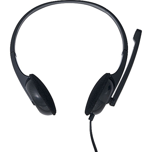 Verbatim Stereo Headset with Microphone Stereo - Mini-phone (3.5mm) - Wired - 32 Ohm - 20 Hz to 20 kHz - Over-the-head - Binaural - Circumaural - 5.74 ft Cable - Omni-directional Microphone (70721)