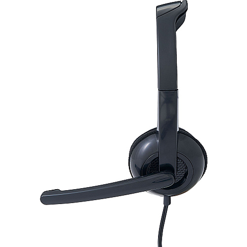 Verbatim Stereo Headset with Microphone Stereo - Mini-phone (3.5mm) - Wired - 32 Ohm - 20 Hz to 20 kHz - Over-the-head - Binaural - Circumaural - 5.74 ft Cable - Omni-directional Microphone (70721)