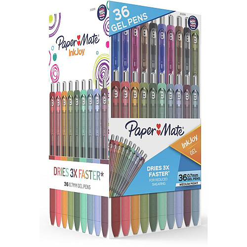 Paper Mate InkJoy Gel Pens Multi Ink - Gel-based - 36 / Pack (2132016)