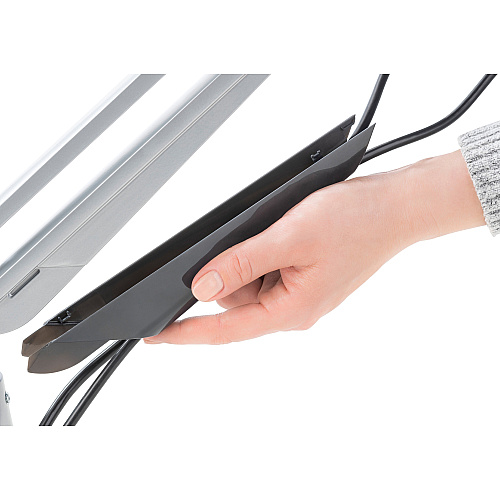 Novus CLU Duo 990+2019+000 Mounting Arm for Monitor - Silver 1 Display(s) Supported - 15 lb Load Capacity - 75 x 100 - Aluminum, Metal, Plastic - 1 Carton (9902019000)