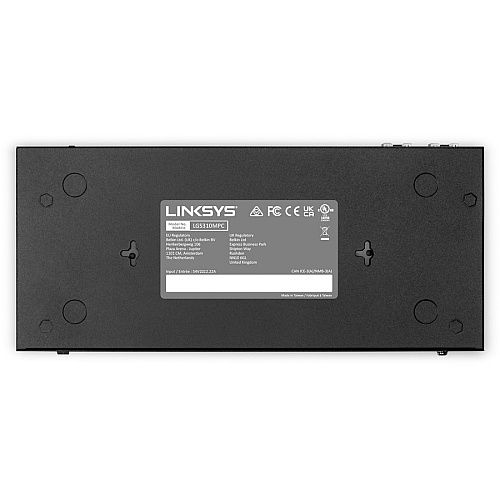 Linksys 8-Port Managed Gigabit PoE+ Switch with 2 1G SFP Uplinks 8 Ports - Manageable - 3 Layer Supported - Modular - 2 SFP Slots - 110 W PoE Budget - Optical Fiber, Twisted Pair - PoE Ports - 5 Year Limited Warranty - TAA Compliant (LGS310MPC)