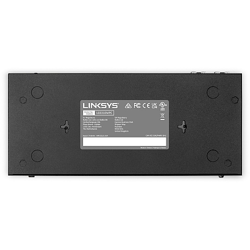 Linksys 8-Port Managed Gigabit PoE+ Switch with 2 1G SFP Uplinks 8 Ports - Manageable - 3 Layer Supported - Modular - 2 SFP Slots - 110 W PoE Budget - Optical Fiber, Twisted Pair - PoE Ports - 5 Year Limited Warranty - TAA Compliant (LGS310MPC)