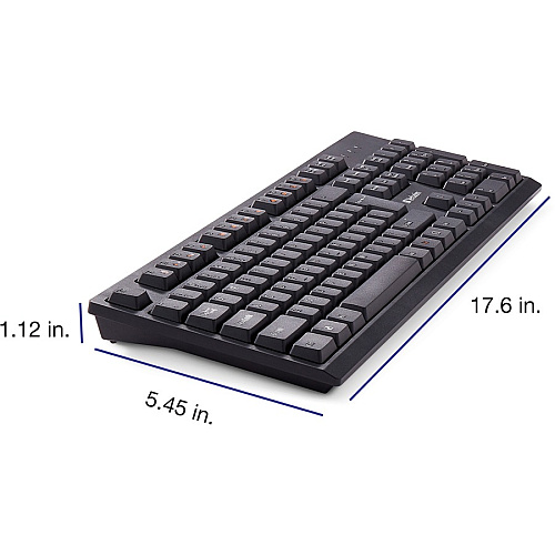 Verbatim Wireless Keyboard and Mouse USB Type A Wireless Bluetooth 2.40 GHz Keyboard - USB Type A Wireless Mouse - Optical - 1000 dpi - Multimedia Hot Key(s) - Symmetrical - AA, AAA - Compatible with Windows, Mac - 1 Each (70724)