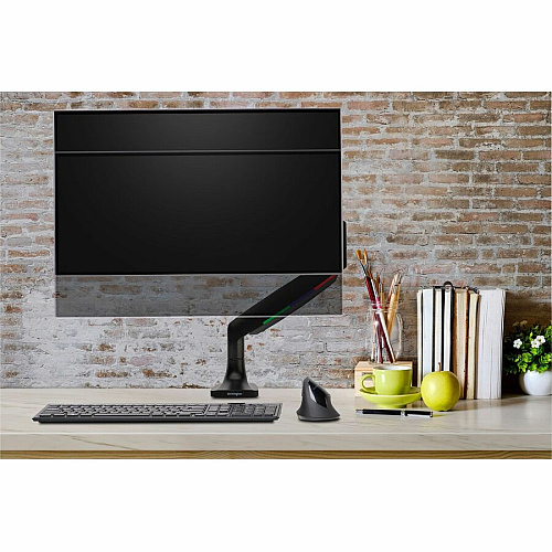 Kensington SmartFit Mounting Arm for Monitor, Curved Screen Display, Flat Panel Display - Black - Landscape/Portrait Height Adjustable - 1 Display(s) Supported - 13" to 34" Screen Support - 19.84 lb Load Capacity - 75 x 75, 100 x 100 - VESA Mount  (59600)