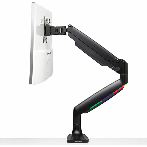 Kensington SmartFit Mounting Arm for Monitor, Curved Screen Display, Flat Panel Display - Black - Landscape/Portrait Height Adjustable - 1 Display(s) Supported - 13" to 34" Screen Support - 19.84 lb Load Capacity - 75 x 75, 100 x 100 - VESA Mount  (59600)