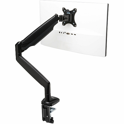 Kensington SmartFit Mounting Arm for Monitor, Curved Screen Display, Flat Panel Display - Black - Landscape/Portrait Height Adjustable - 1 Display(s) Supported - 13" to 34" Screen Support - 19.84 lb Load Capacity - 75 x 75, 100 x 100 - VESA Mount  (59600)