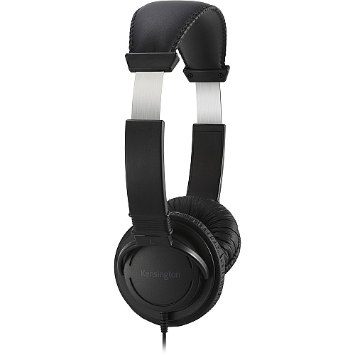 Kensington USB-C Hi-Fi Headphones with Mic Stereo - USB Type C - Wired - Over-the-head - Binaural - Ear-cup - 6 ft Cable - Noise Cancelling Microphone - Noise Canceling - Black (97457)