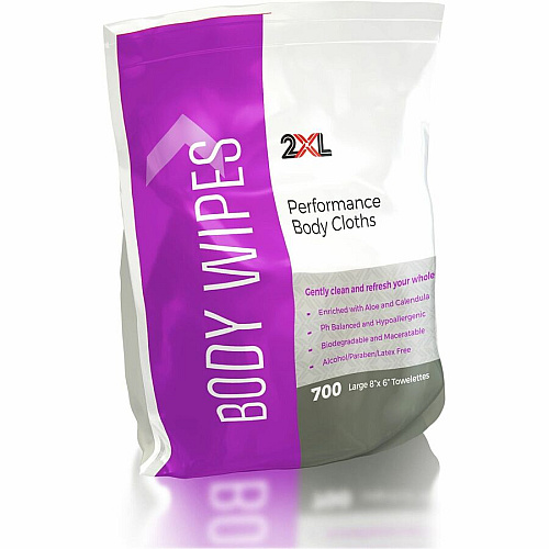 2XL Vitamin E & Aloe Performance Body Cloths 6" Width x 8" Length - White - 700/Pouch - 1 Each (436)