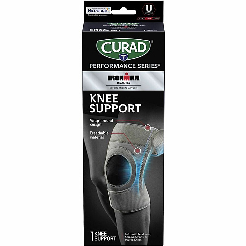Curad Performance Series Knee Supports Gray - Neoprene - 1 Each (CURIM23333)
