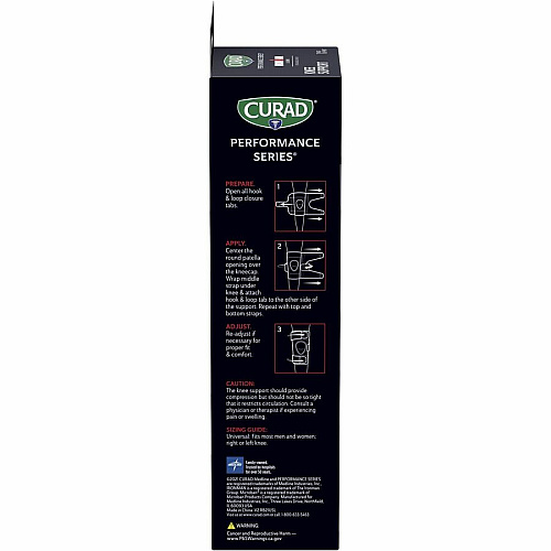 Curad Performance Series Knee Supports Gray - Neoprene - 1 Each (CURIM23333)