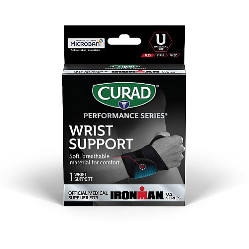 Curad Universal Wraparound Wrist Supports Black - Neoprene - 1 Each (CURIM19710)
