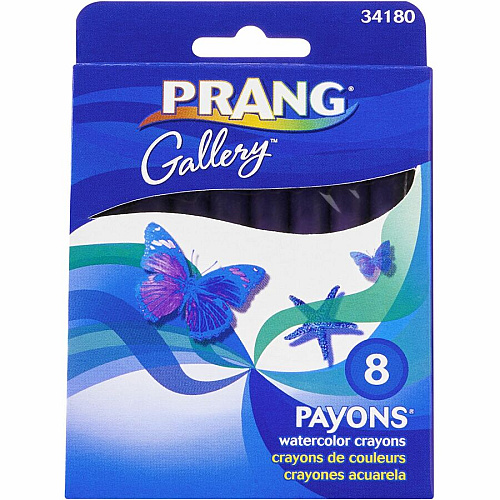 Prang Payons Watercolor Crayons 0.3" Diameter - Multi - 6 / Pack (X34180)