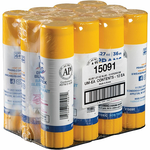 Prang Disappearing Blue Washable Glue Stick 1.27 oz - 1 Each - Blue (X15091)