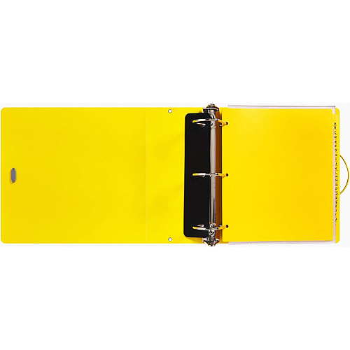 Avery UltraDuty Ring Binder Letter - 8 1/2" x 11" Sheet Size - 735 Sheet Capacity - 4 45/64" Spine Width - 3" Ring(s) - Fastener(s): Slant Ring - Pocket(s): 0 - Polypropylene - Yellow, Red - Durable, Heavy Duty, Flexible, Water Resistant, Abrasion (77714)