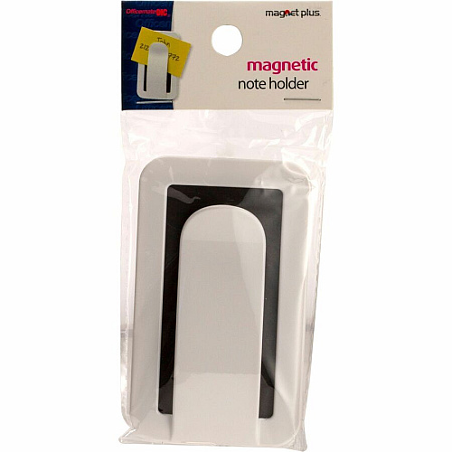 Officemate MagnetPlus Magnetic Envelope and Note Holder, White 2.4" Height x 3.9" Width x 0.5" Depth - White - 1 Each (92551)