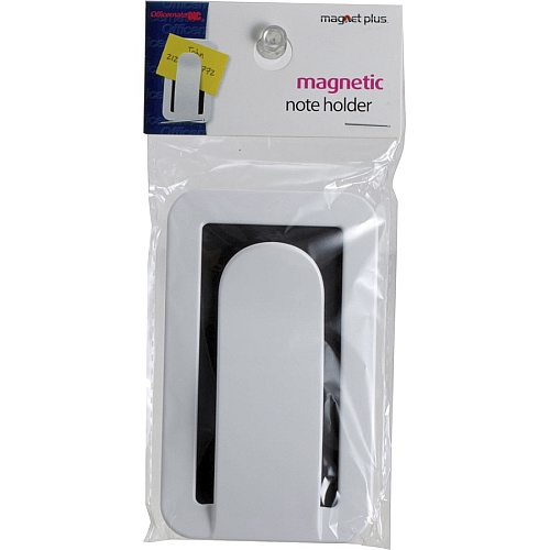 Officemate MagnetPlus Magnetic Envelope and Note Holder, White 2.4" Height x 3.9" Width x 0.5" Depth - White - 1 Each (92551)