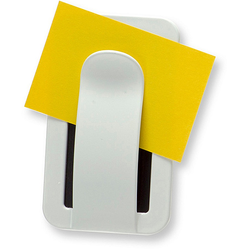Officemate MagnetPlus Magnetic Envelope and Note Holder, White 2.4" Height x 3.9" Width x 0.5" Depth - White - 1 Each (92551)