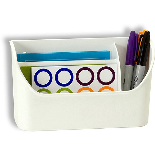 Officemate MagnetPlus Magnetic Organizer, White 4.76" Height x 8" Width x 2.48" Depth - Magnetic - White - 1 Each (92550)