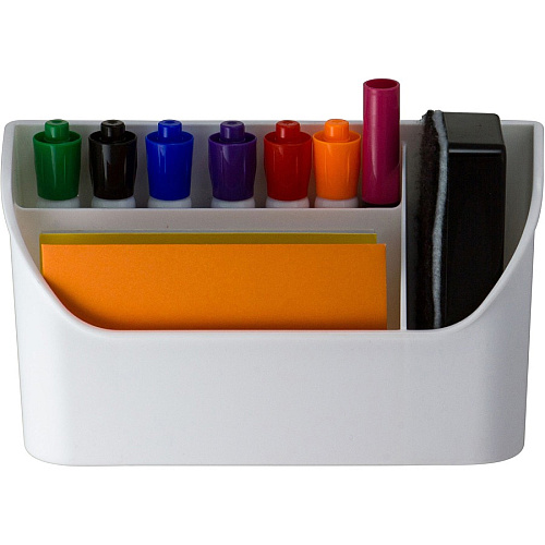 Officemate MagnetPlus Magnetic Organizer, White 4.76" Height x 8" Width x 2.48" Depth - Magnetic - White - 1 Each (92550)
