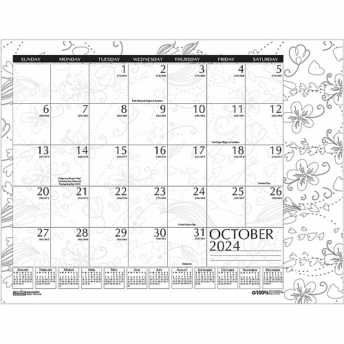 House of Doolittle Academic Doodle Monthly Desk Pad Calendar (1875)