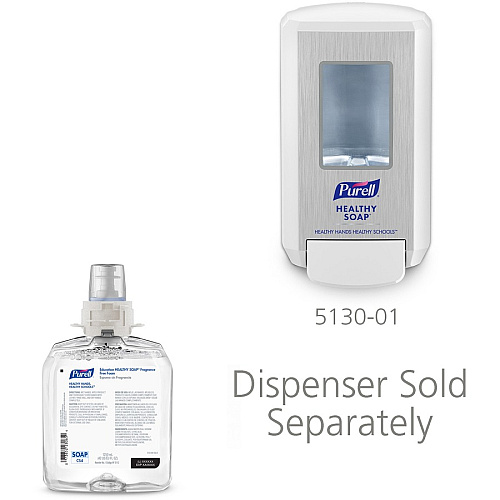 PURELL&reg; CS4 Education HEALTHY SOAP Fragrance Free Foam Refill Fragrance-free Scent - 1.32 quart - Dirt Remover, Kill Germs - Hand, Skin, School - Moisturizing - Dye-free - 4 / Carton (511204)