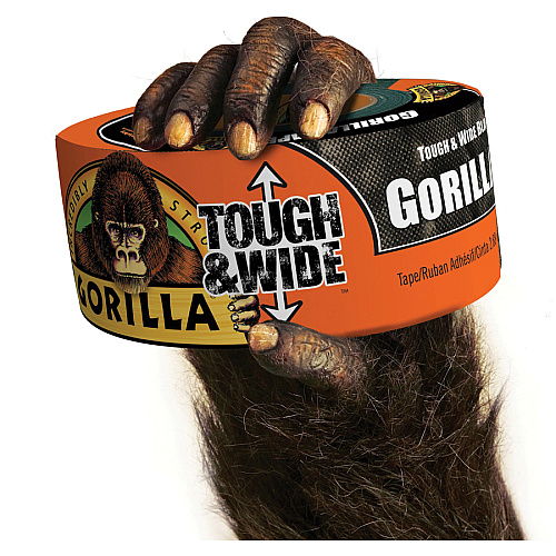 Gorilla Glue Gorilla Tough & Wide Tape 25 yd Length x 2.88" Width - Black - 1 Roll (106425)