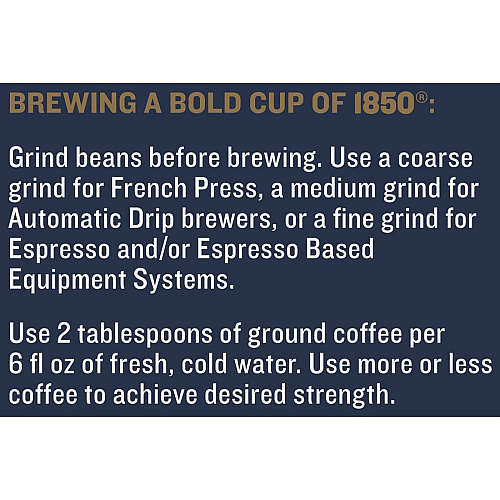 1850 Whole Bean Pioneer Blend Coffee Medium - 32 oz - 1 Each (21521)