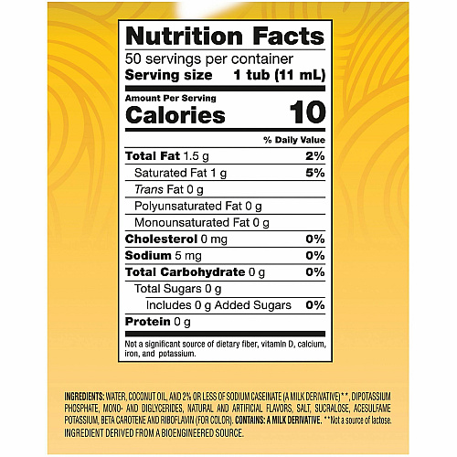 Coffee-mate Coffee mate Zero-Sugar Hazelnut Flavored Liquid Creamer Singles Hazelnut Flavor - 0.38 fl oz (11 mL) - 50 / Box (98468)
